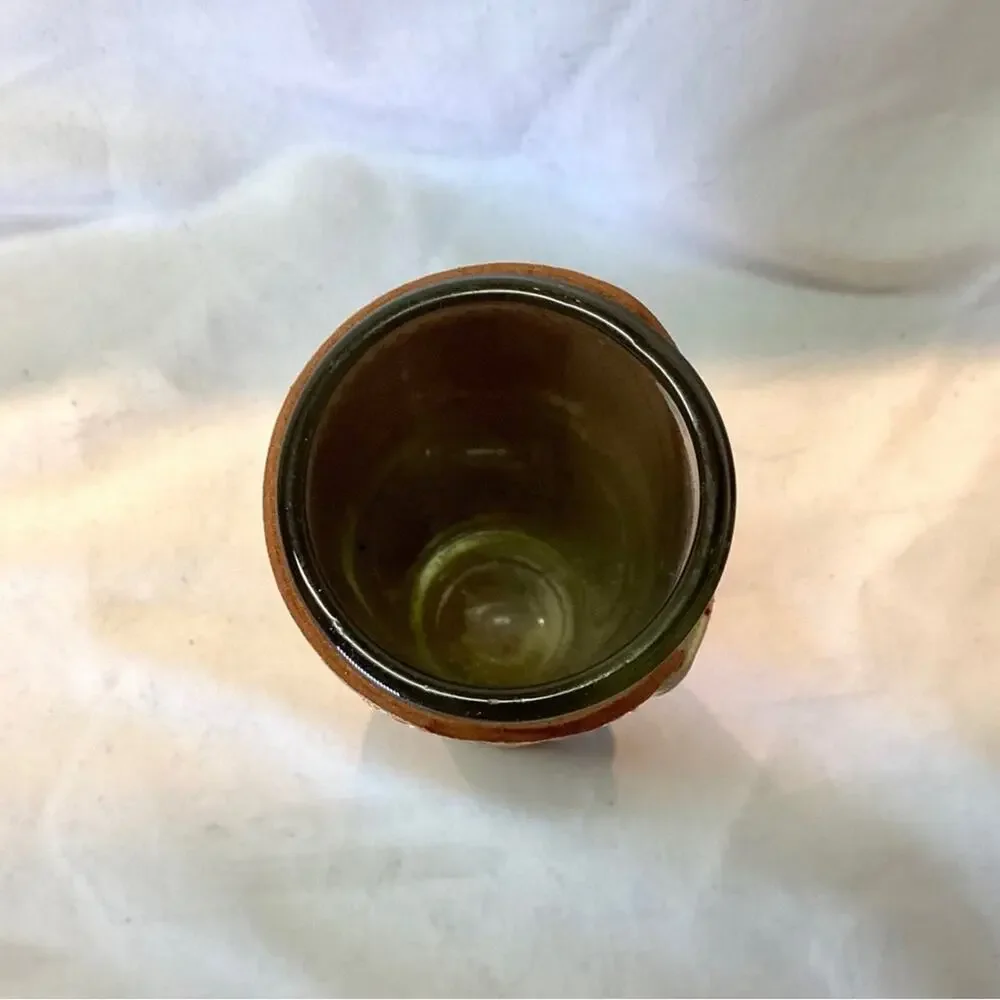 Bar Tall Shot Glass in Leather Case, Mexico, los Cabos